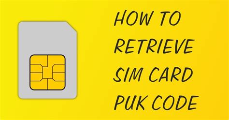 how to recover puk sim card smart|how to get sim card puk.